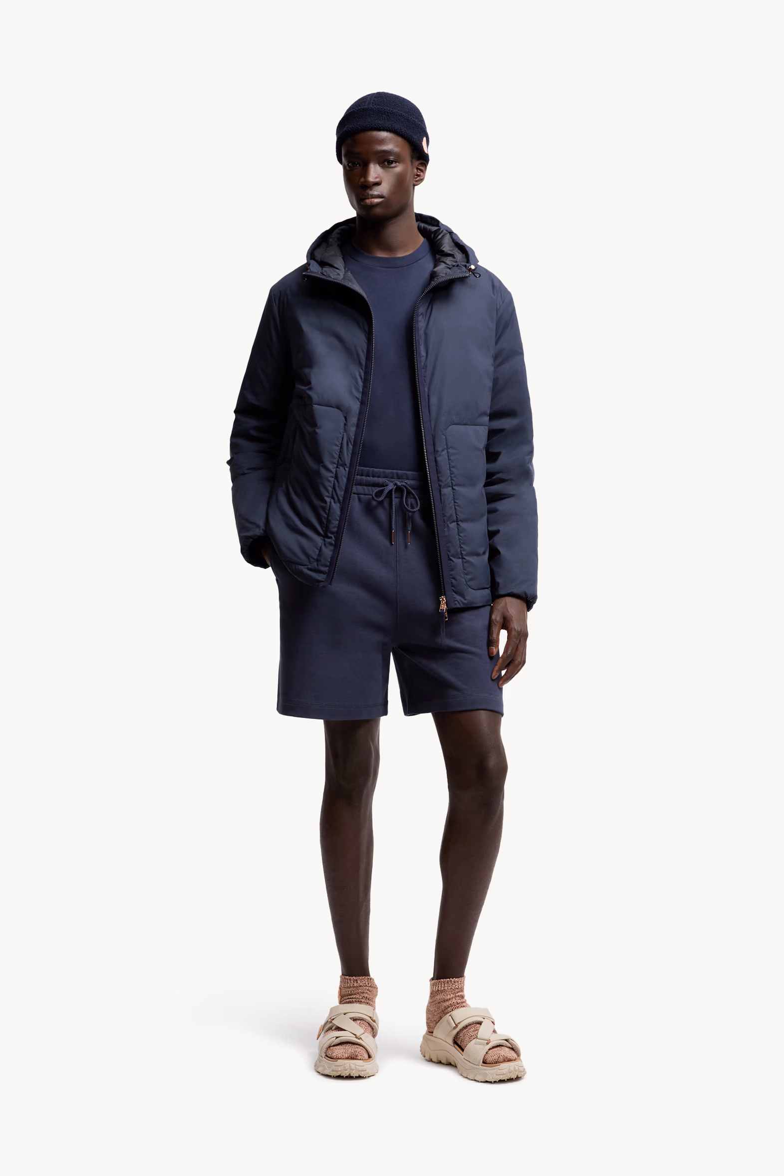 Moncler x Gilga Farm Designed by Donald Glover Cotton Shorts Men Navy Blue Moncler 0